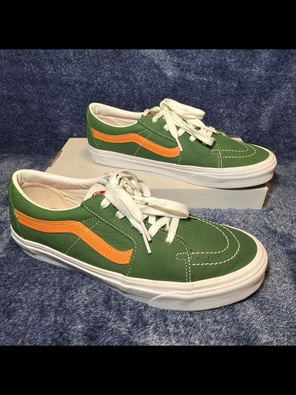 Vans Old Skool Sneakers (Green/Orange) Miami Hurricanes - Picture 1 of 7